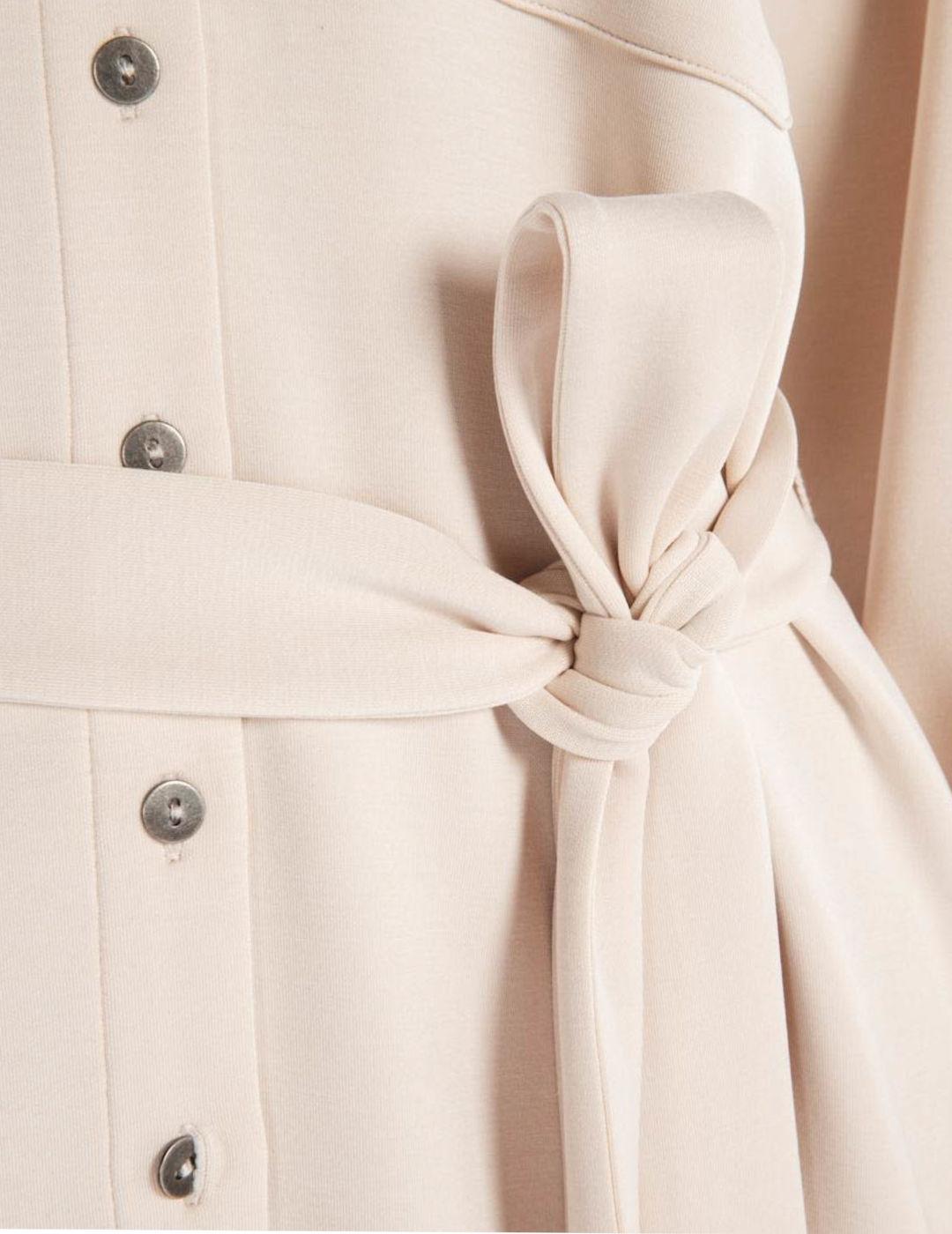 Vestido Esqualo Camisero Beige