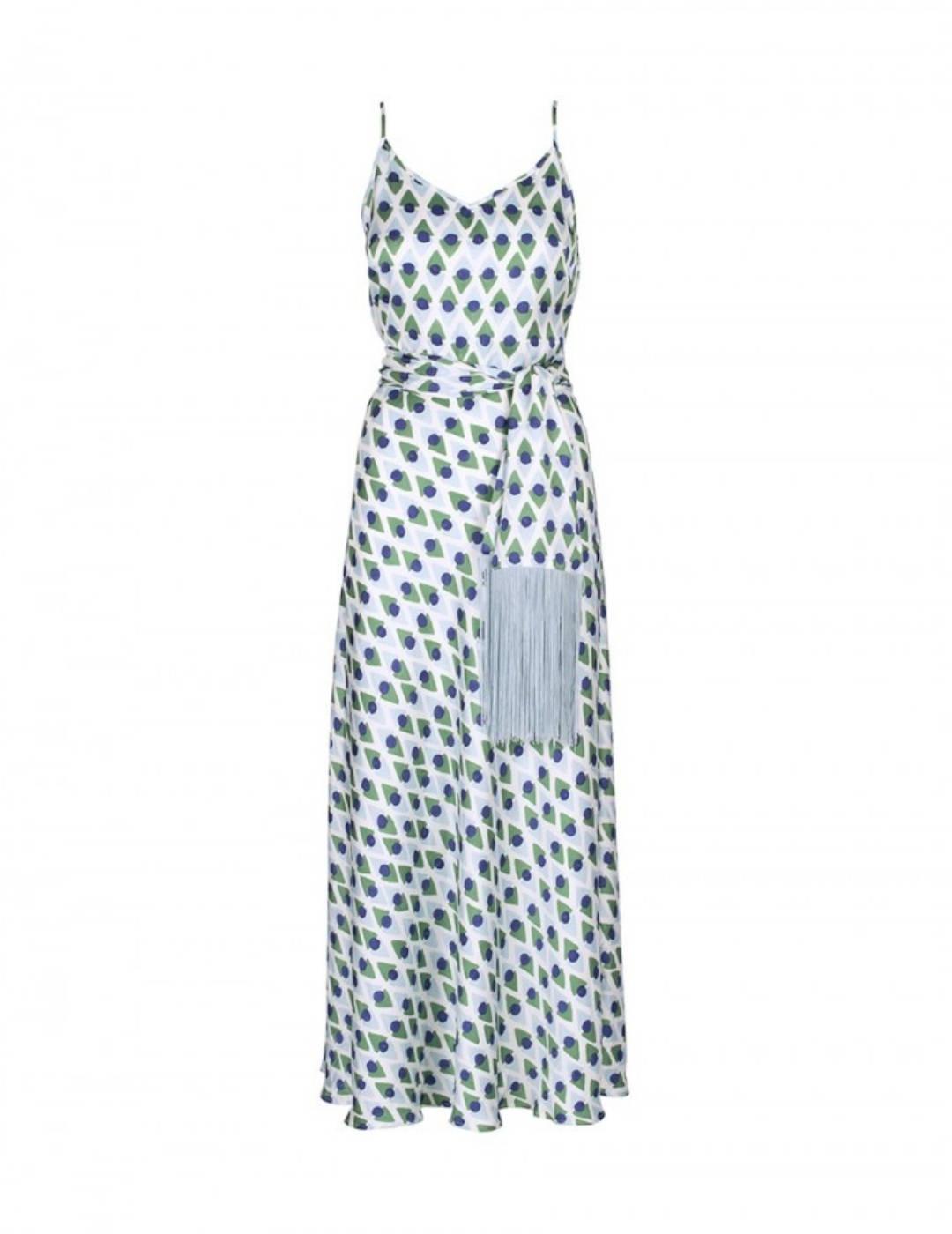 Vestido Anonyme Designers Largo Spear Damien Verde