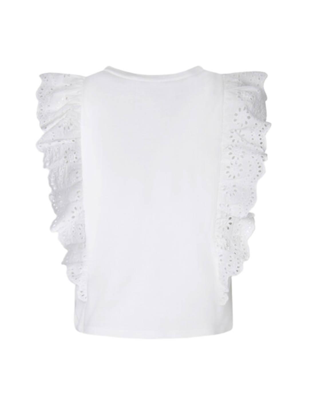 CAMISETA PEPE JEANS VOLANTES BRUNELLA BLANCO