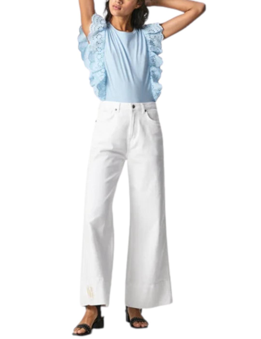 CAMISETA PEPE JEANS VOLANTES BRUNELLA AZUL