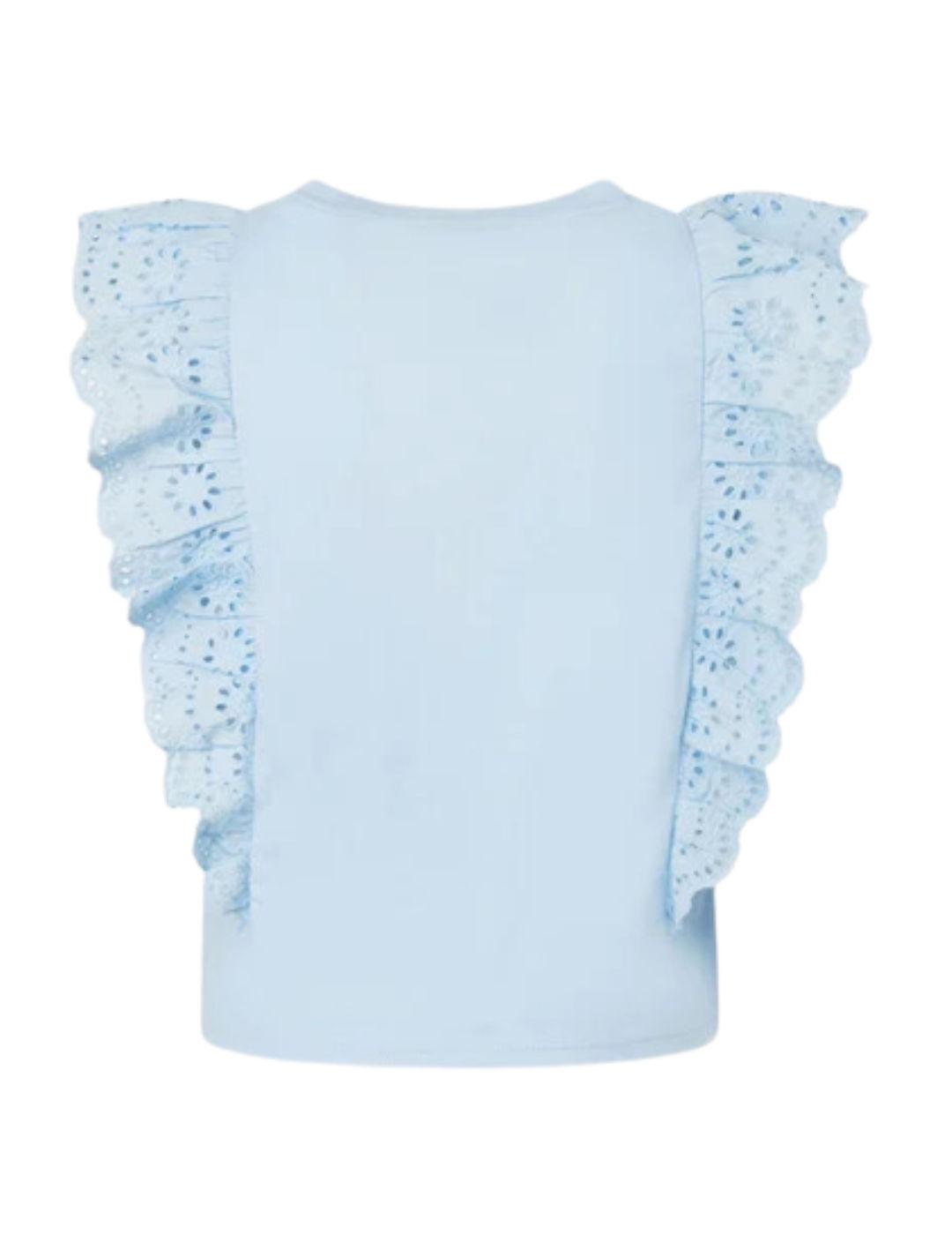CAMISETA PEPE JEANS VOLANTES BRUNELLA AZUL