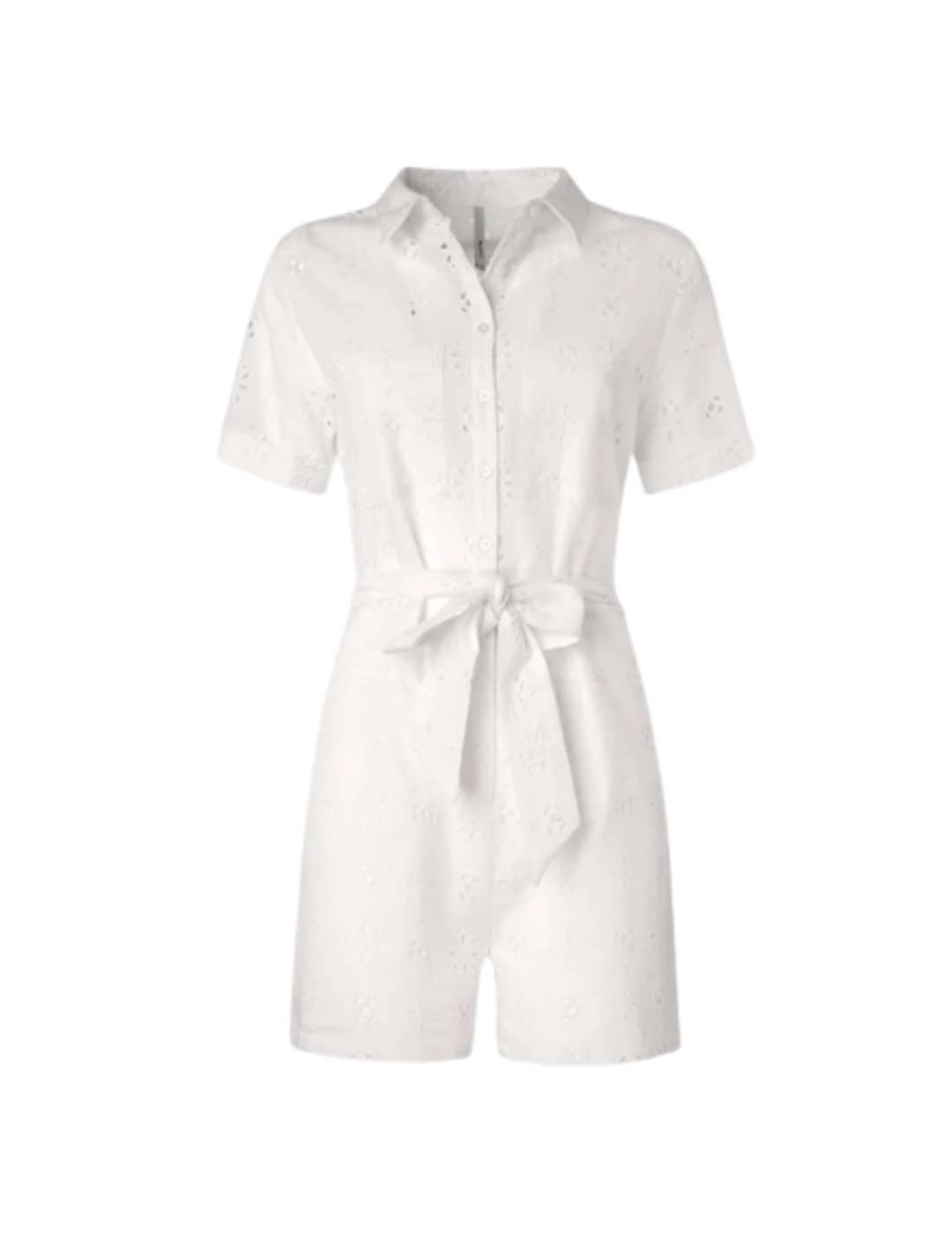 Mono Pepe Jeans Calado Linda Blanco