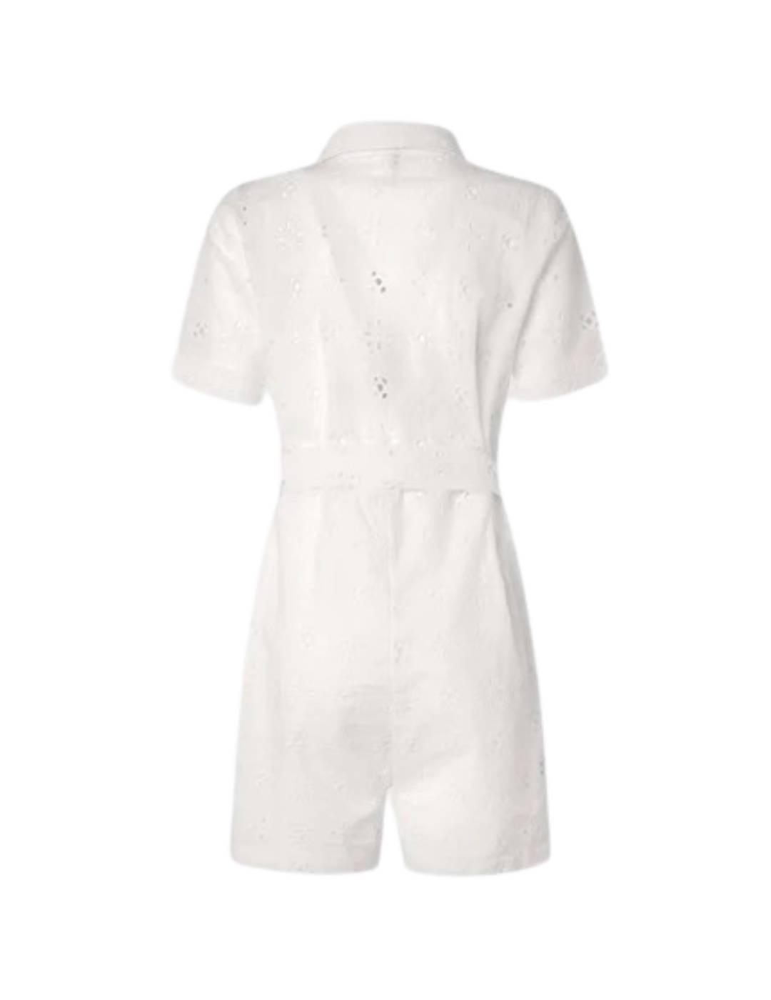 Mono Pepe Jeans Calado Linda Blanco