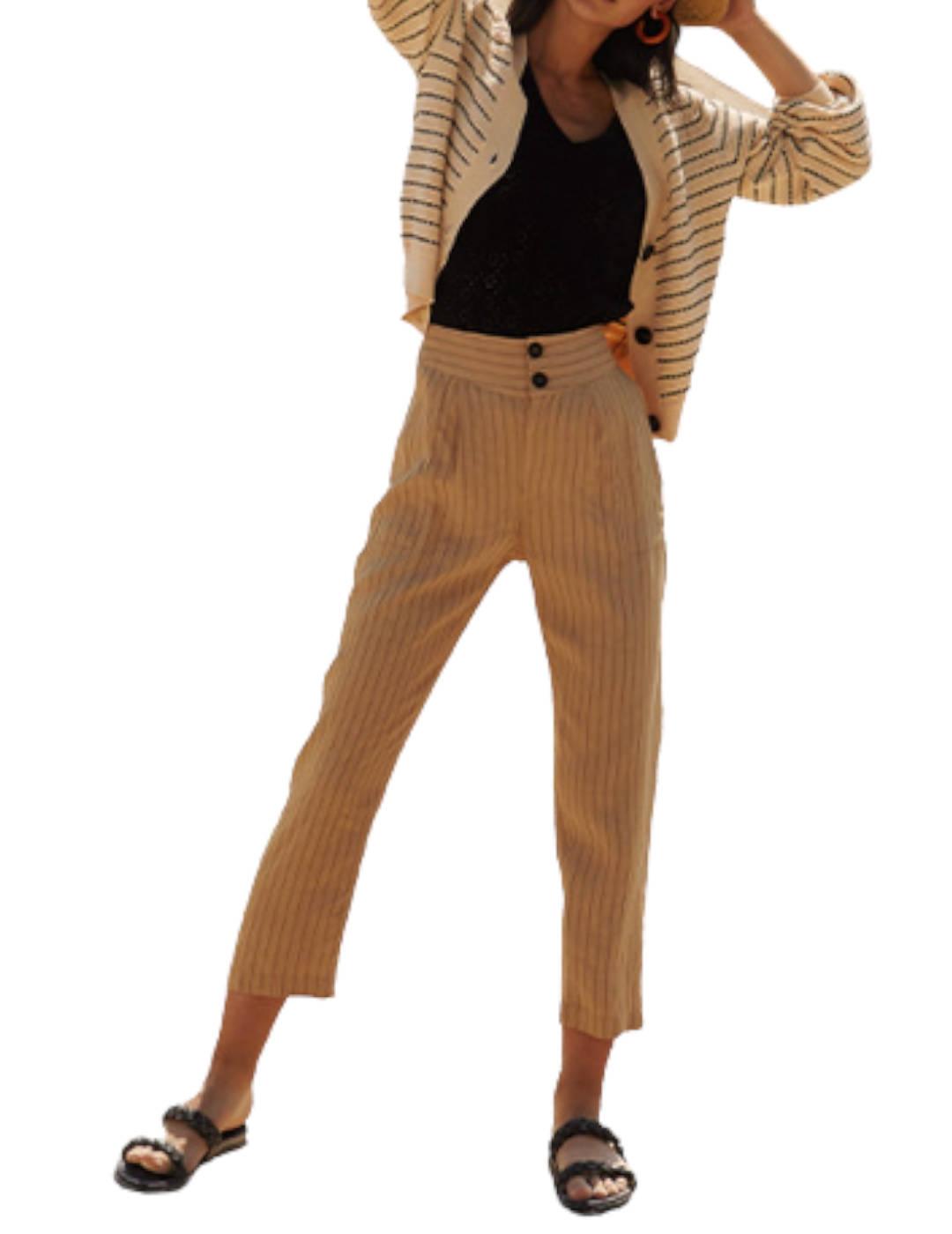 Pantalón Systemaction Raya Diplomática Camel