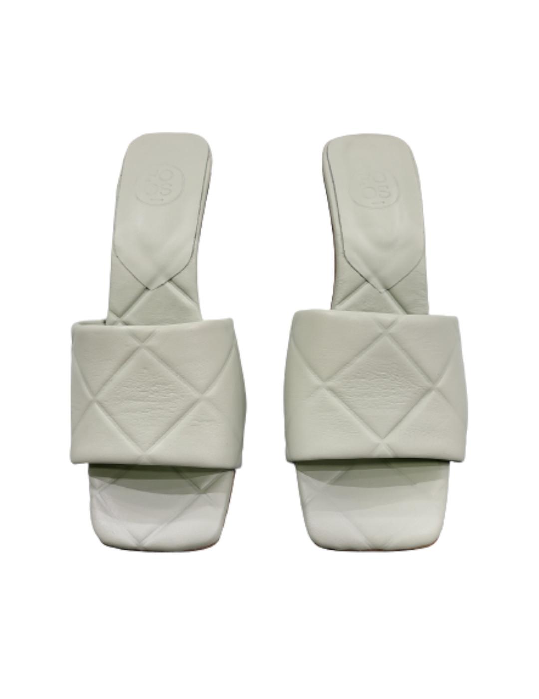 Sandalia Foos Pala Tacón Marbella Verde