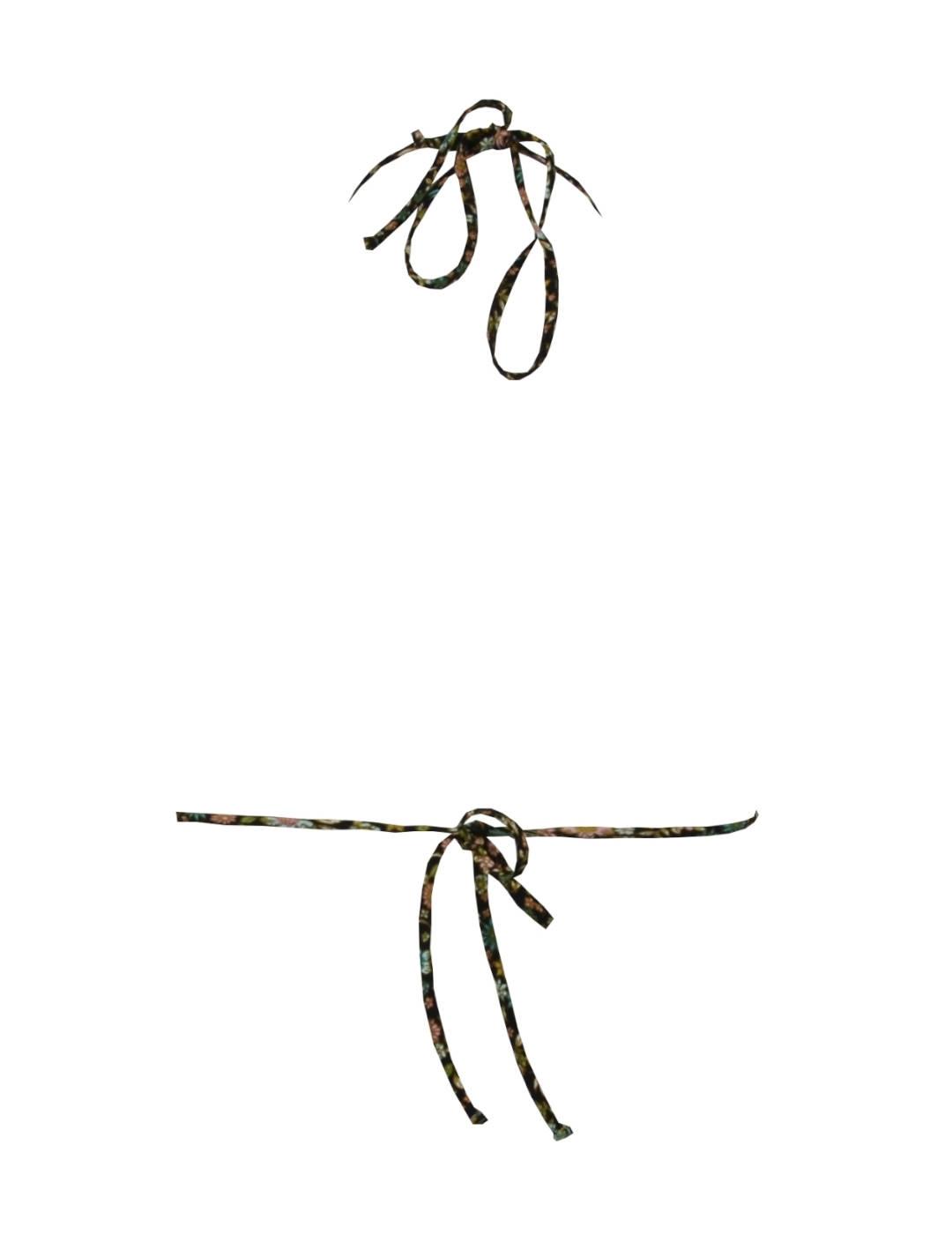 Bikini Red Point Cortina Tessa Negro