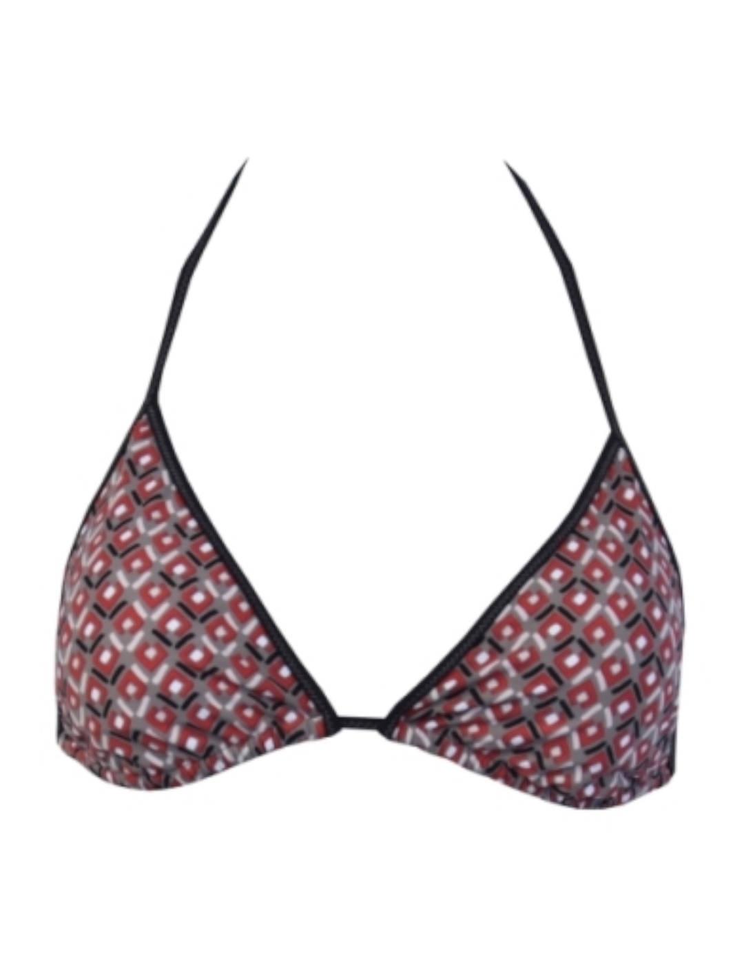 Bikini Red Point Cortina Carisa Granate