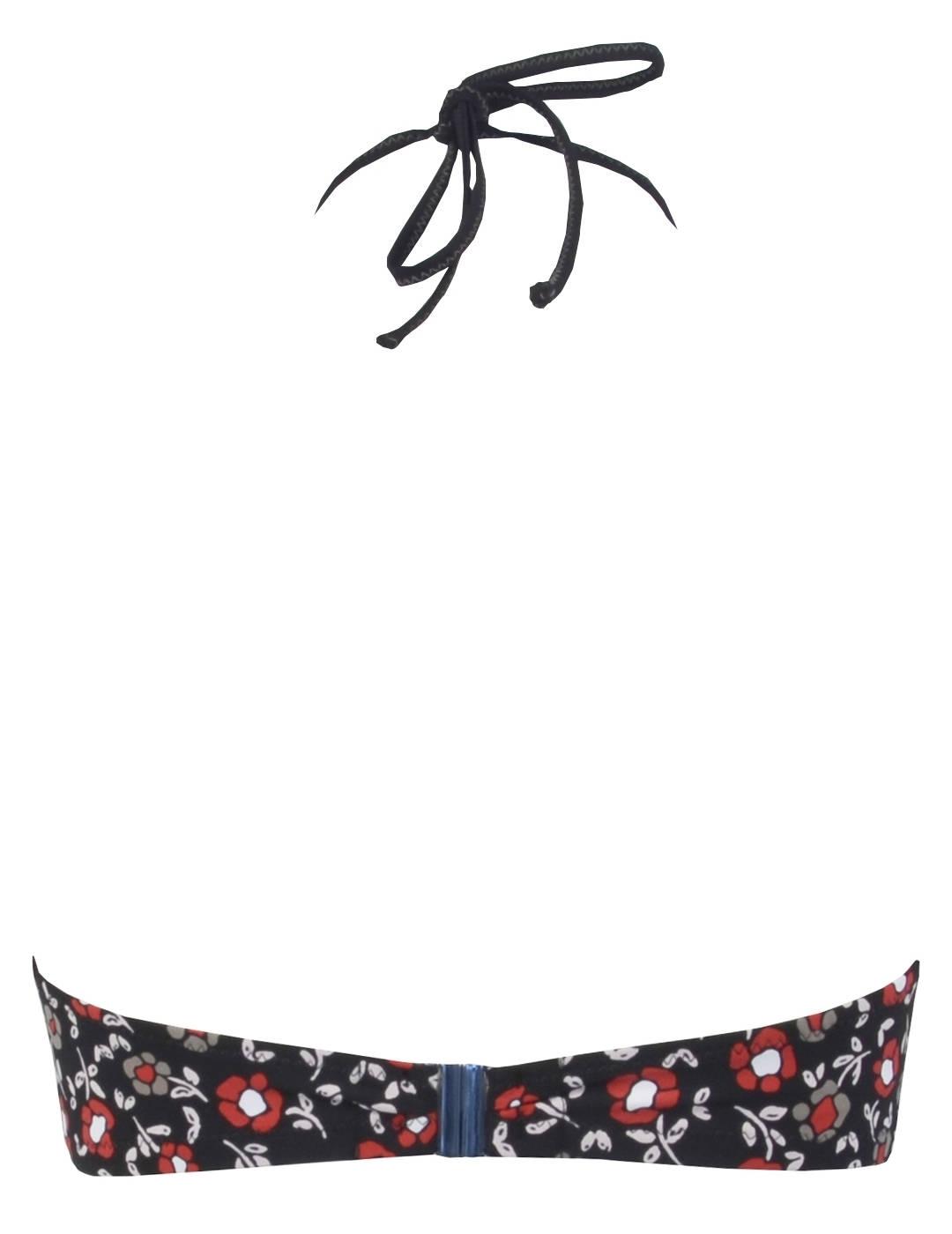 Bikini Red Point Bando Carisa Negro