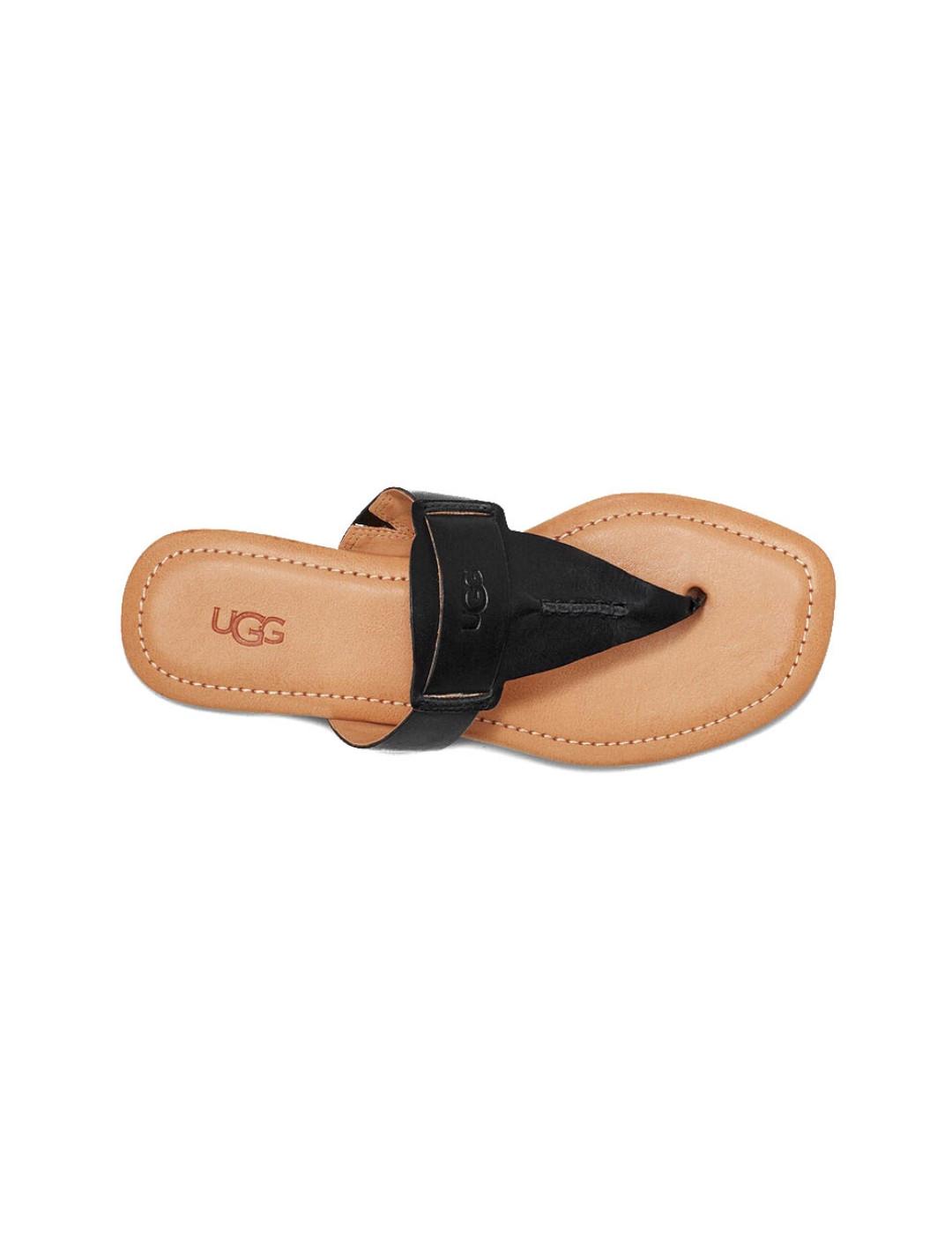 Sandalia UGG Australia  Plana De Dedo Gaila Negra