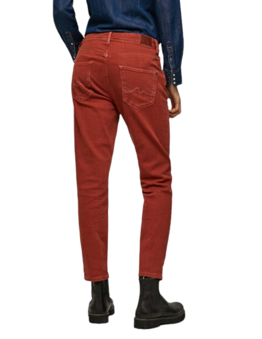 Pantalón Pepe Jeans Mom Fit Violet Teja