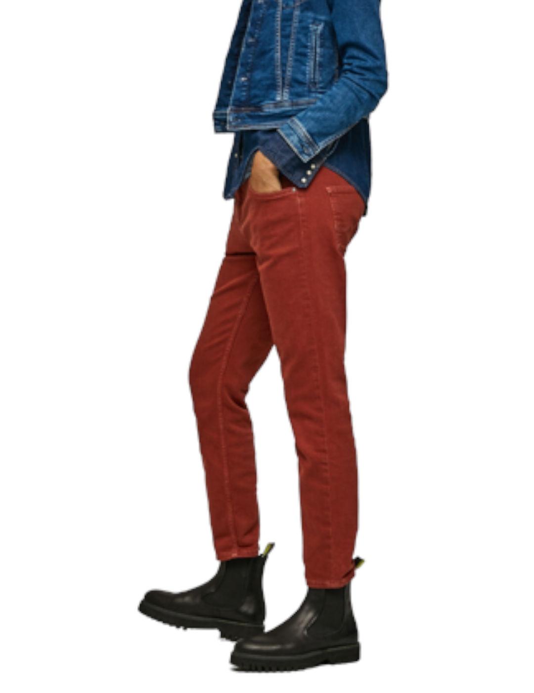 Pantalón Pepe Jeans Mom Fit Violet Teja