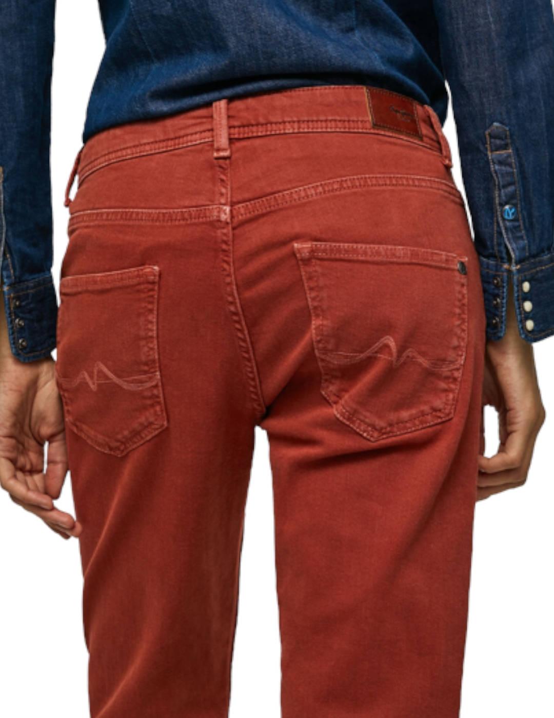 Pantalón Pepe Jeans Mom Fit Violet Teja