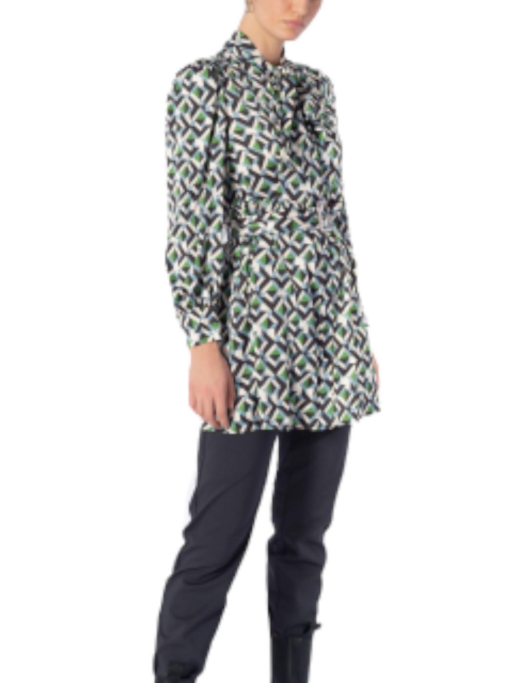 Vestido Anonyme Designers Corto Darta Verde