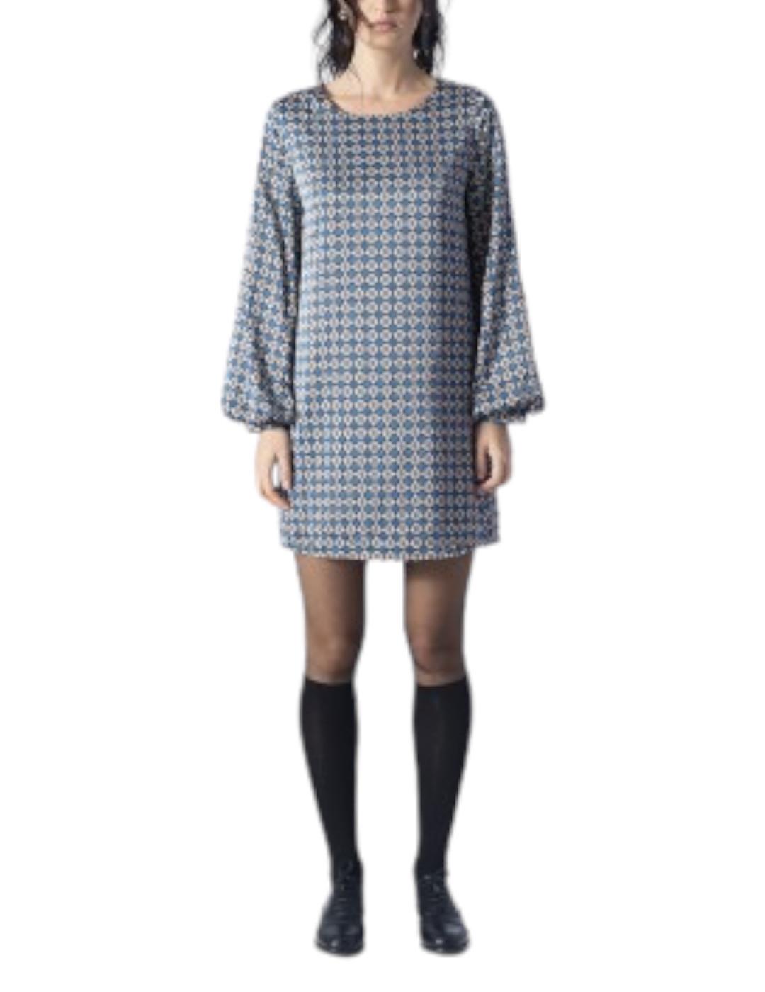 Vestido Anonyme Designers Túnica Corto Doriana Azul