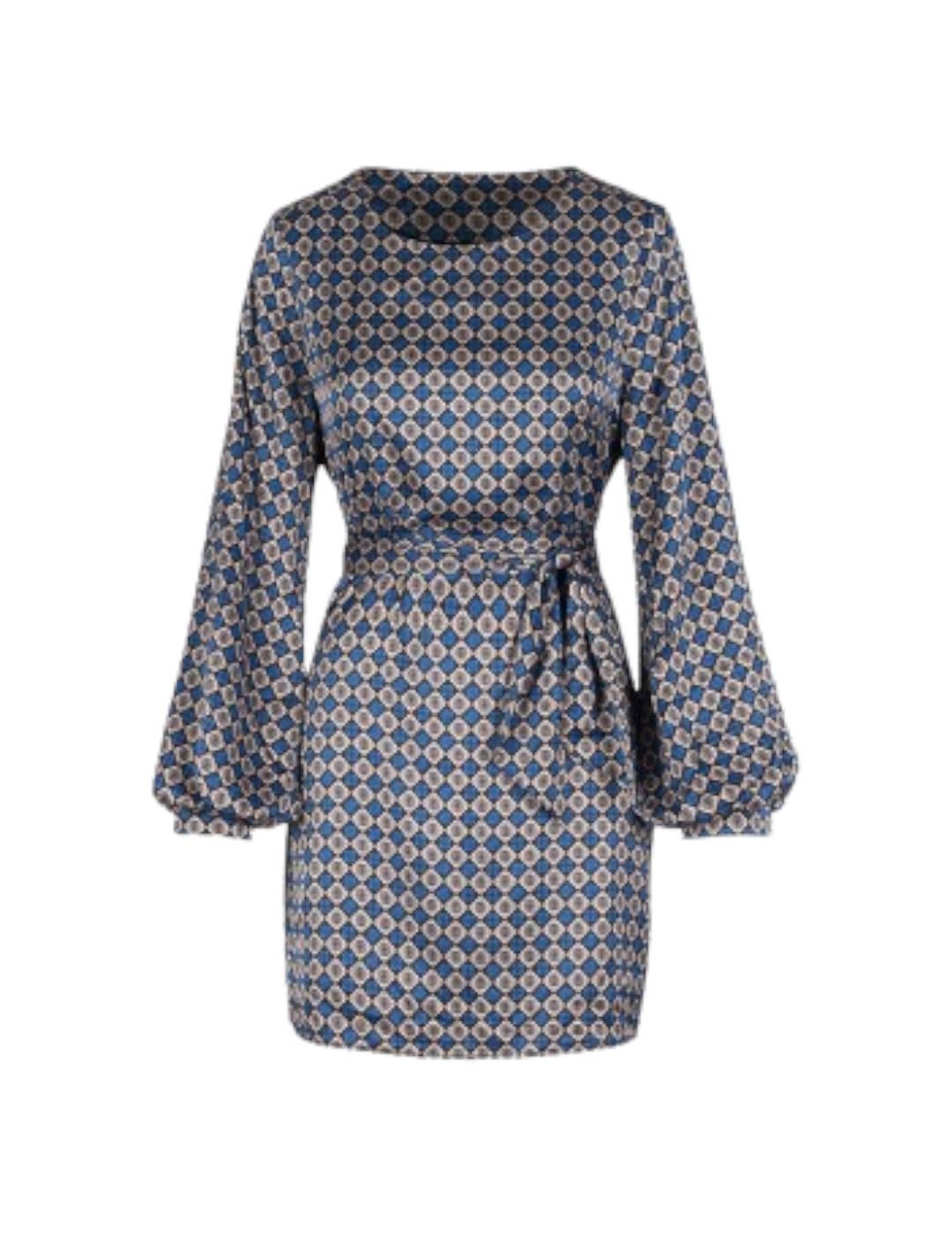 Vestido Anonyme Designers Túnica Corto Doriana Azul