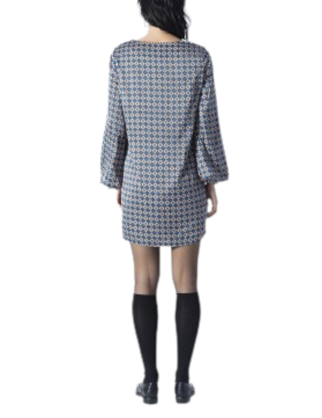 Vestido Anonyme Designers Túnica Corto Doriana Azul