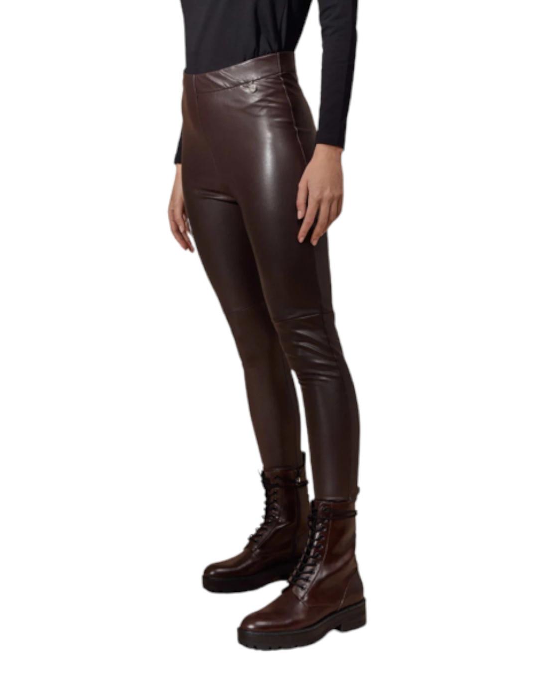Pantalón Lolitas&L Polipiel Marrón