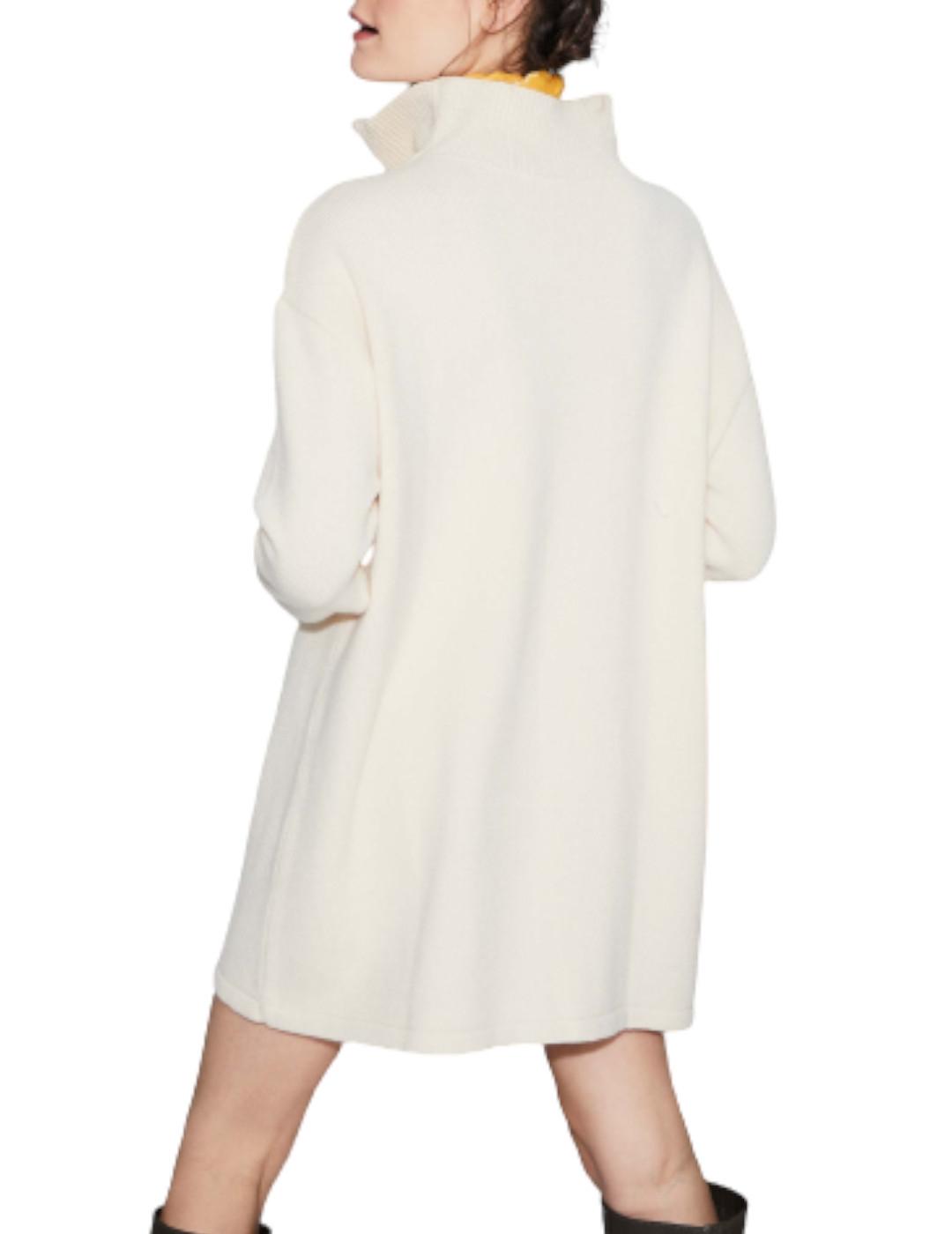 Vestido &me Unlimited Punto Malin Crudo