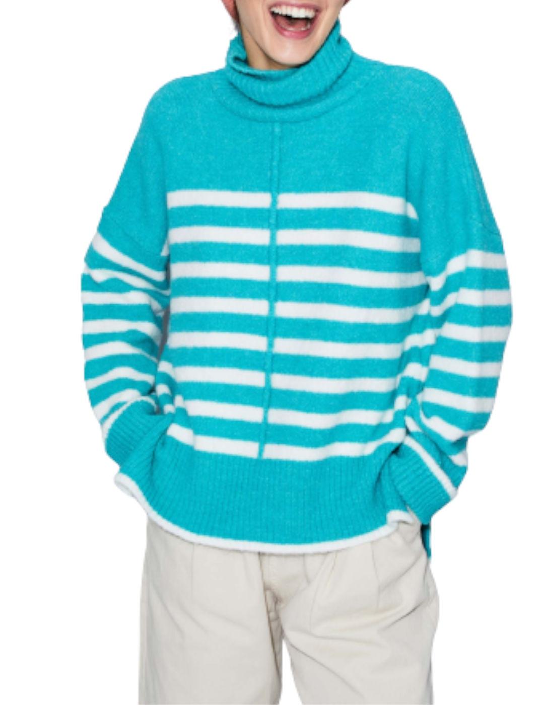 Jersey &me Unlimited Rayas Julia Turquesa