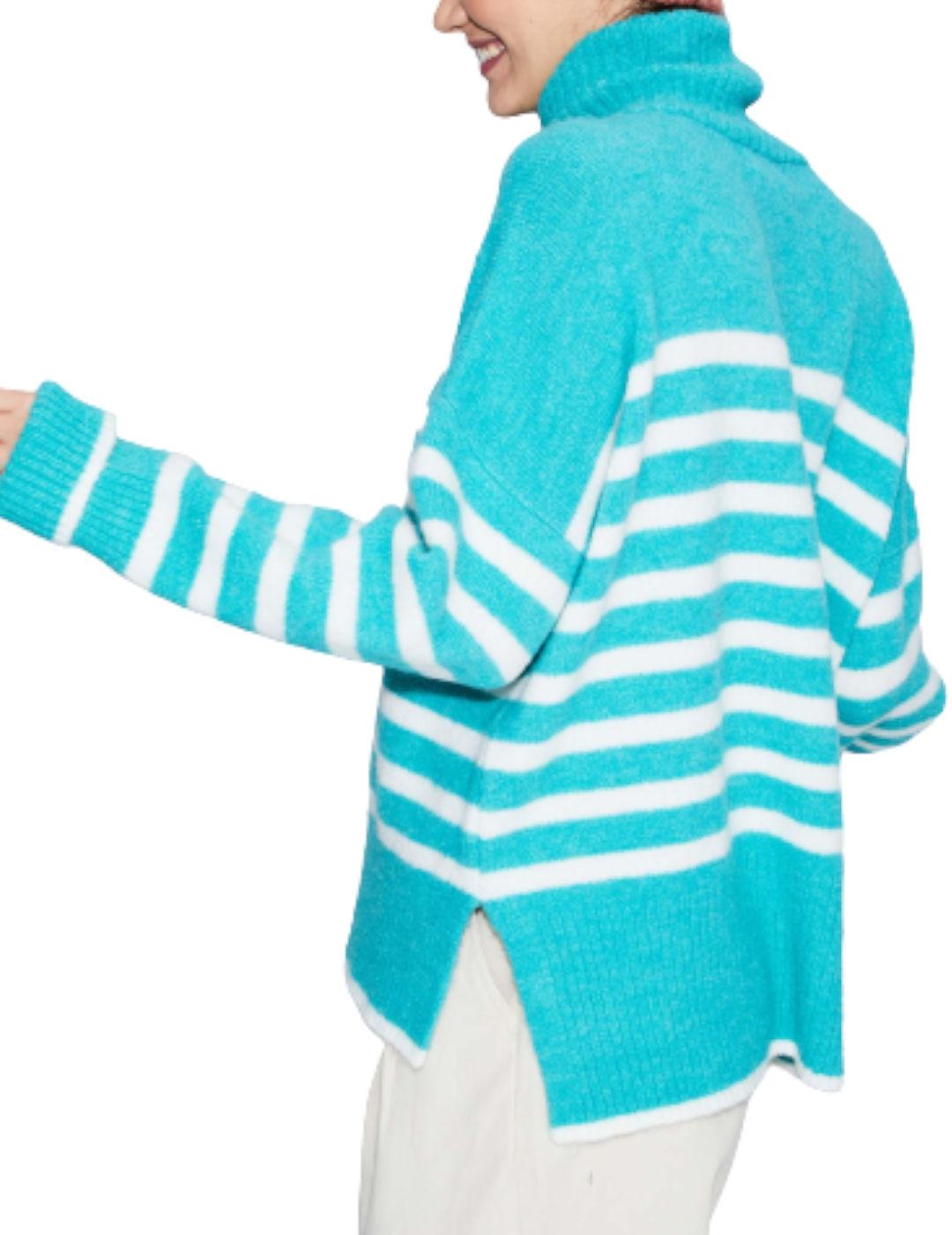 Jersey &me Unlimited Rayas Julia Turquesa