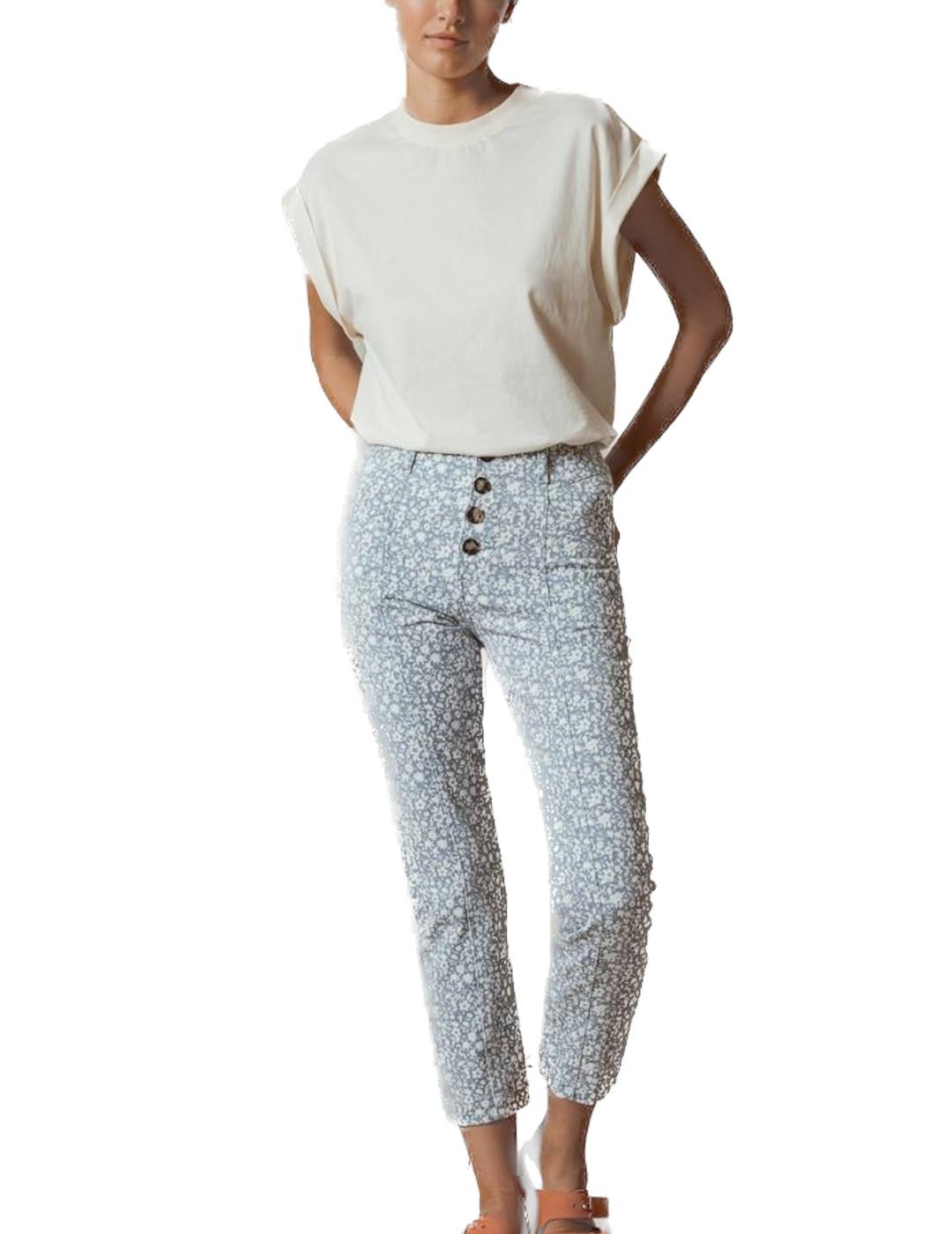 Pantalón Indi&cold Botones Azul