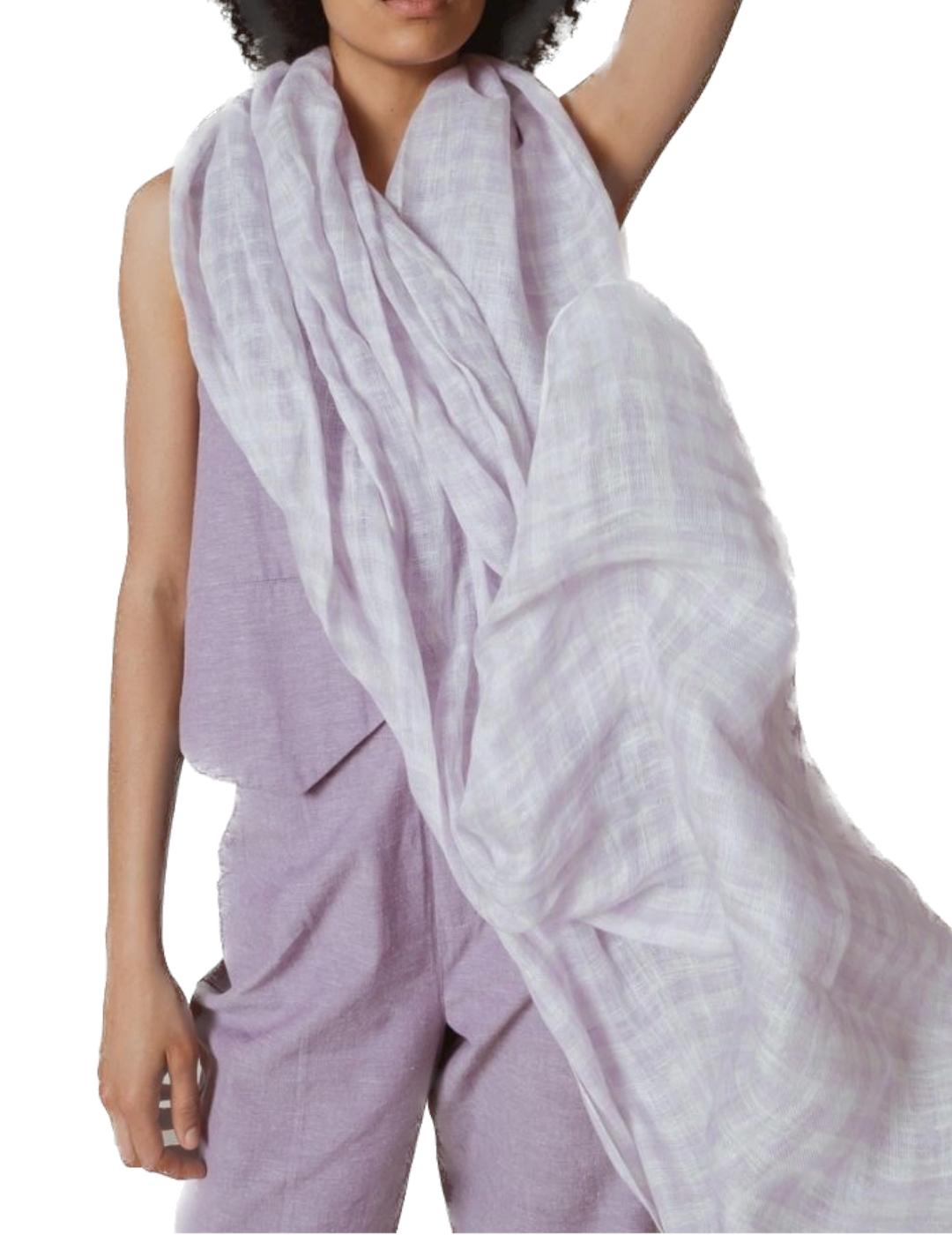 Foulard Indi&cold Cuadros Lila