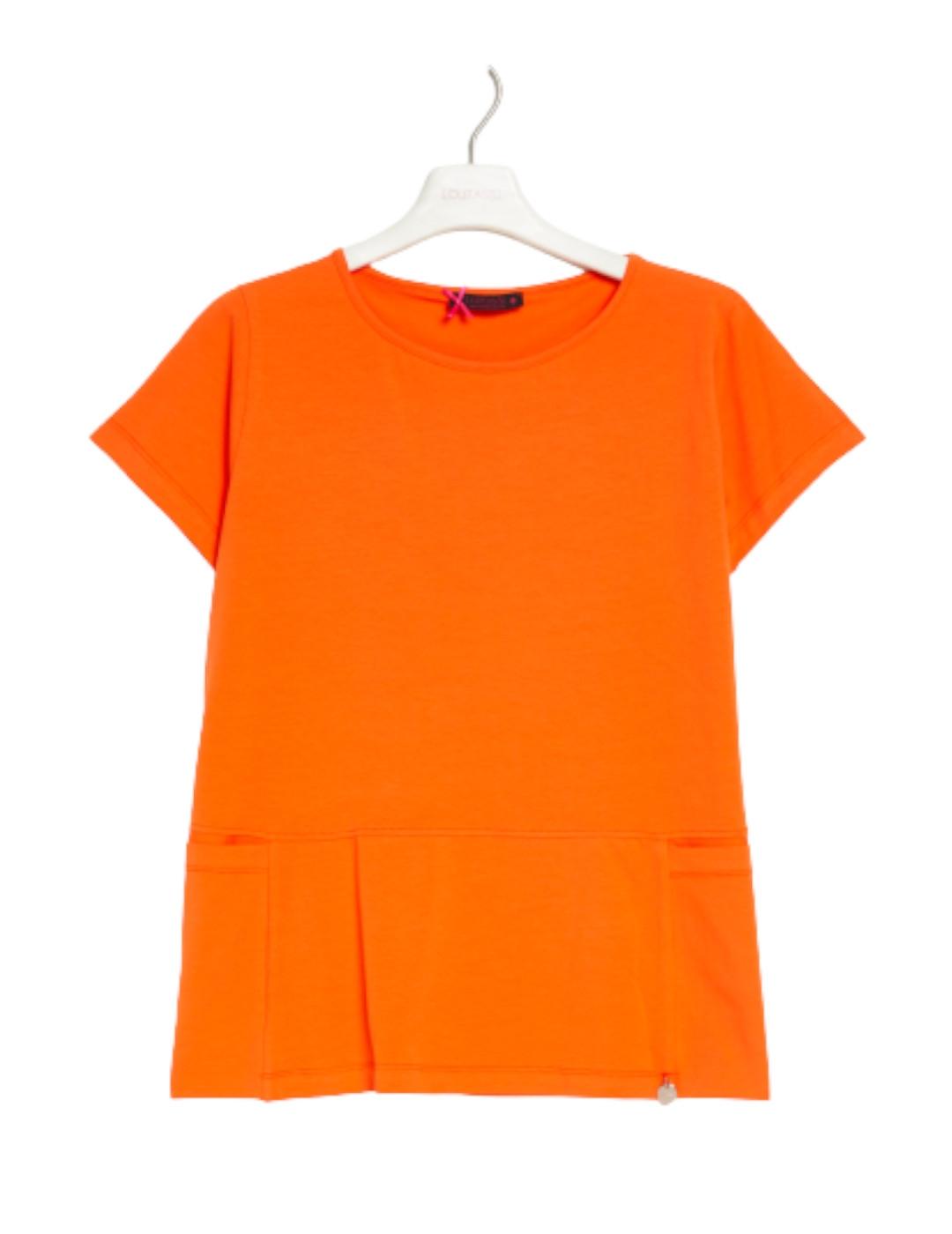 Camiseta Lolitas&L Bolsillos Naranja