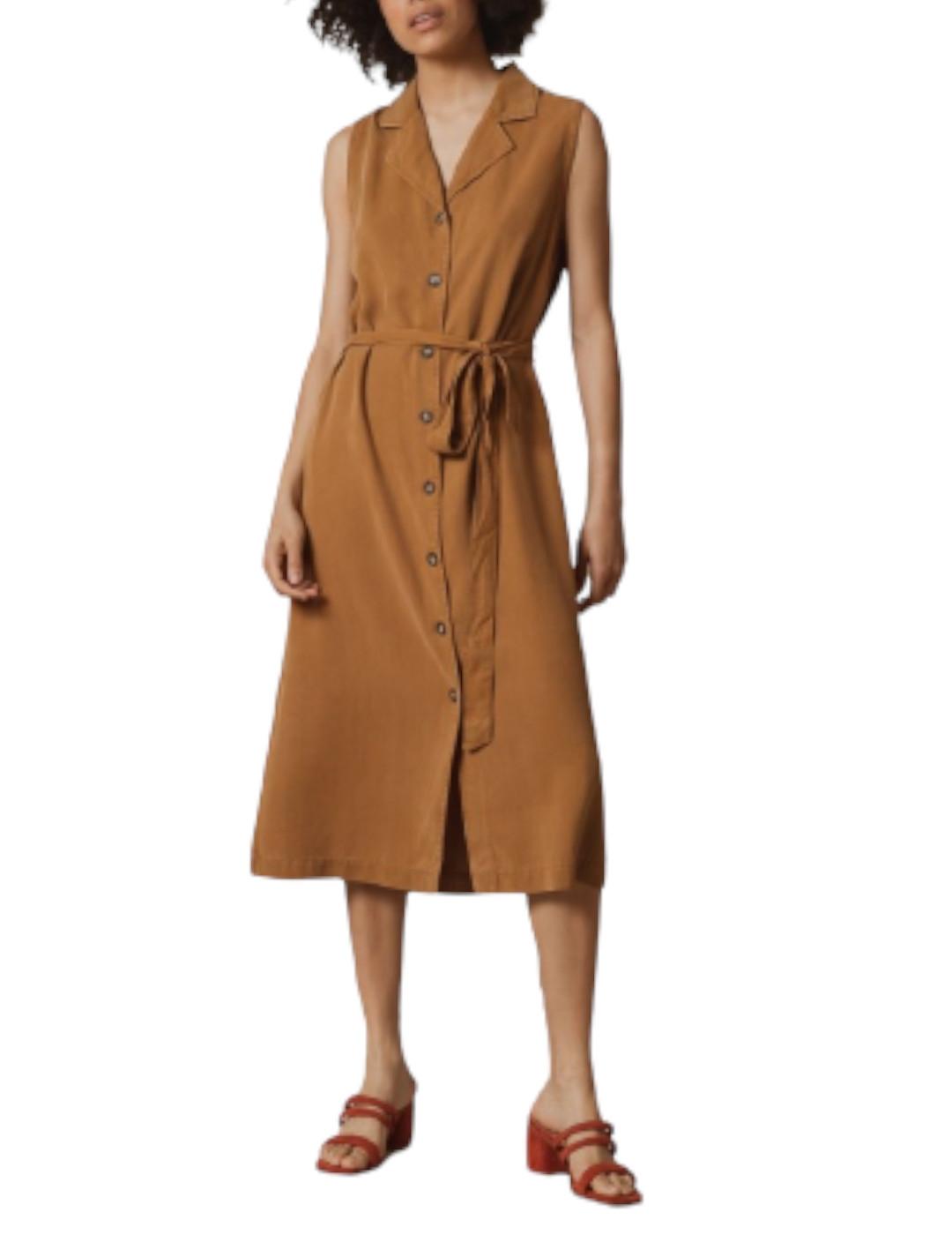 Vestido Indi&cold Camisero Camel