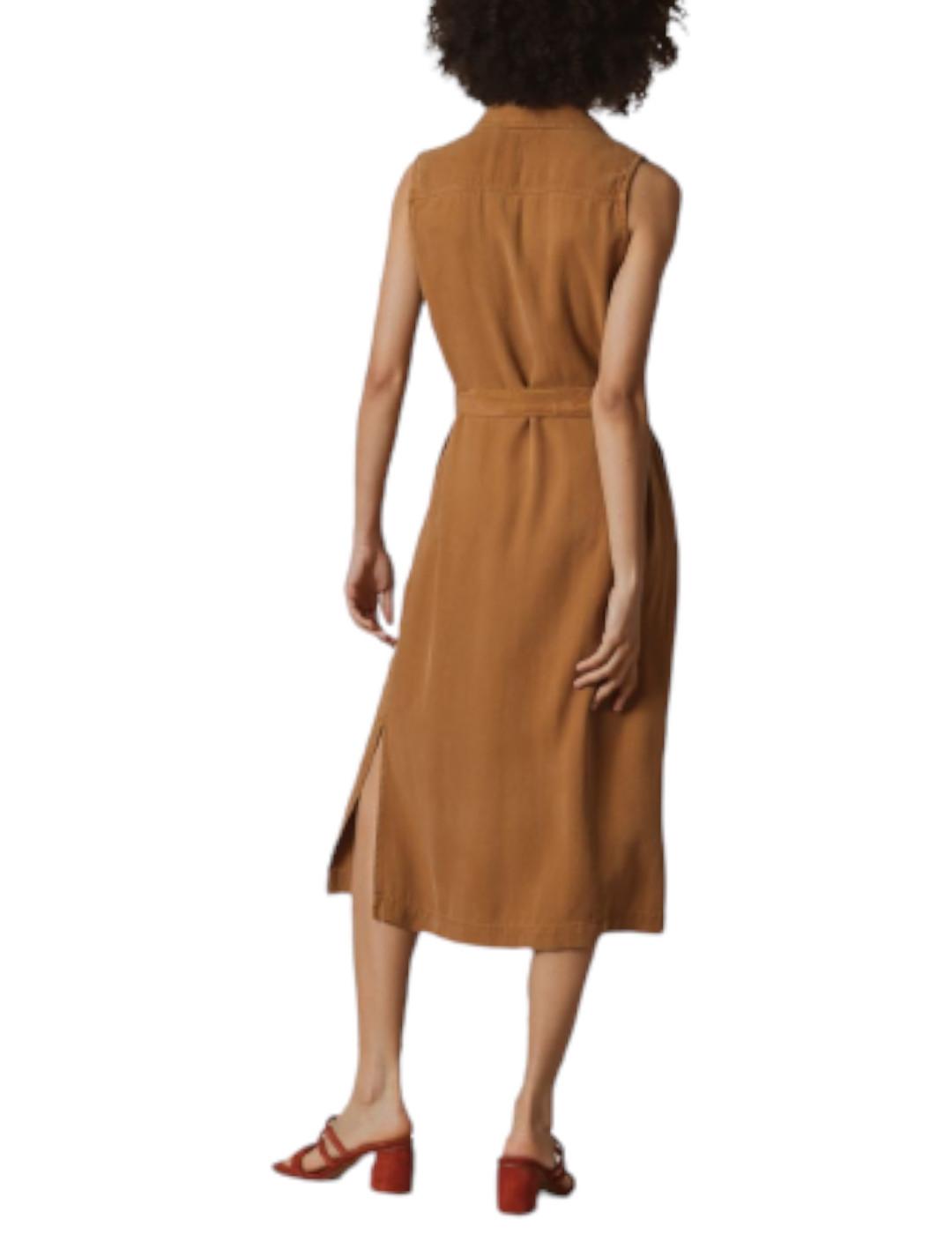 Vestido Indi&cold Camisero Camel