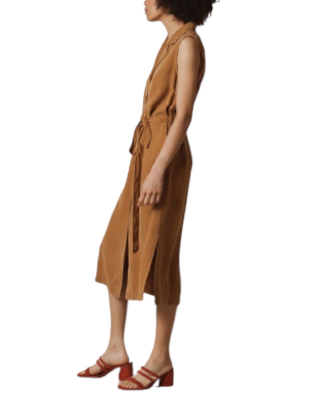 Vestido Indi&cold Camisero Camel