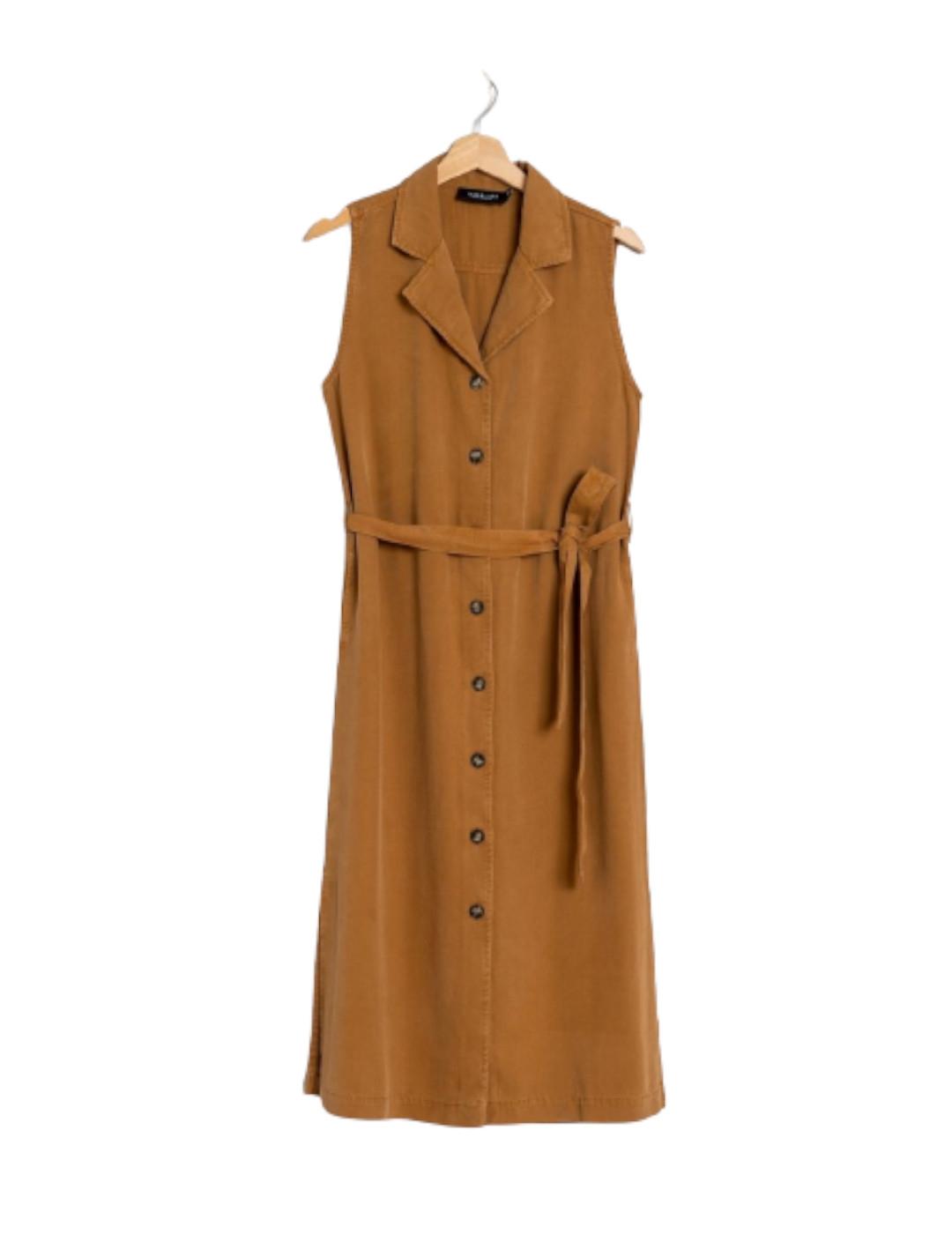 Vestido Indi&cold Camisero Camel