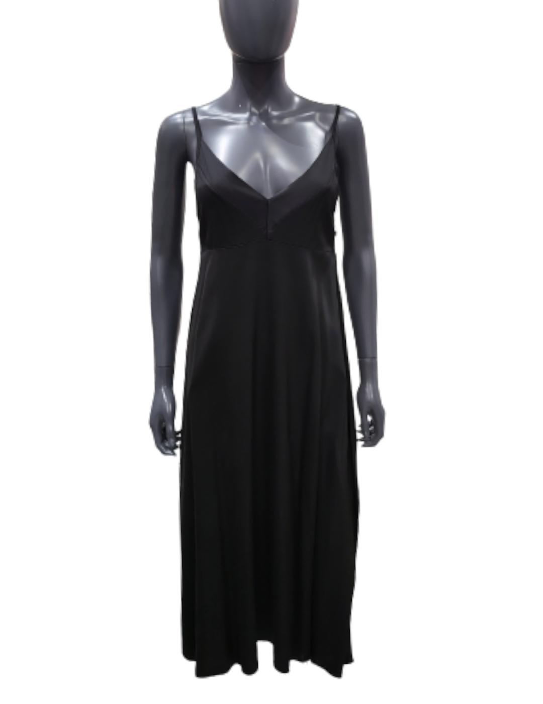 Vestido Anonyme Designers Dight Satinado Negro