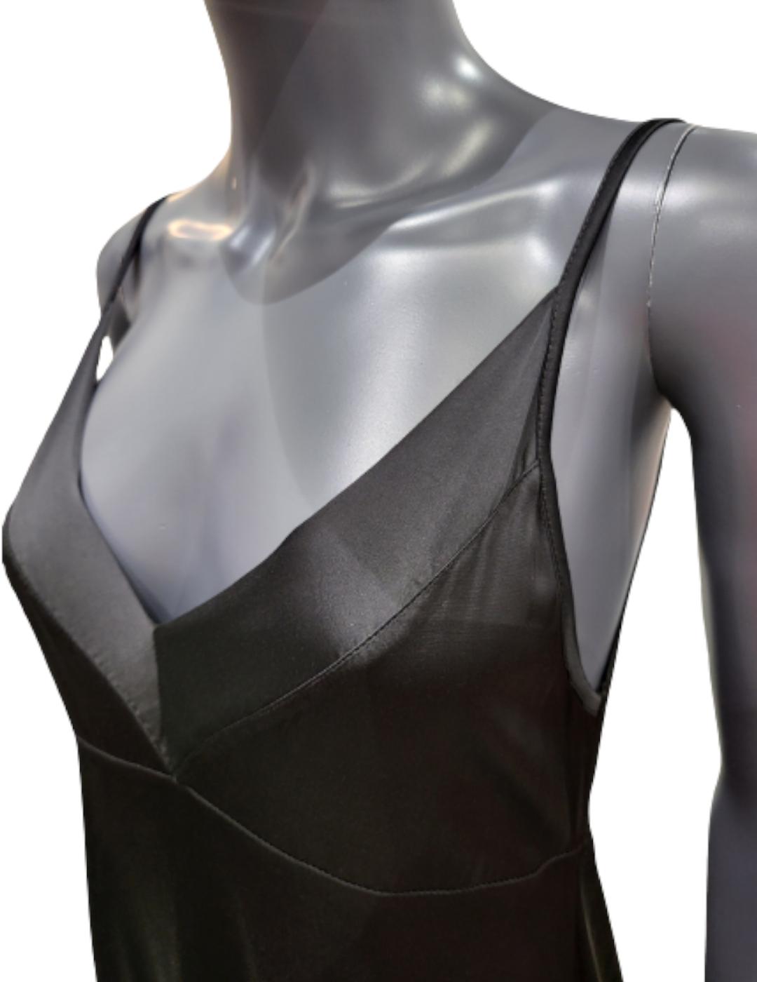 Vestido Anonyme Designers Dight Satinado Negro