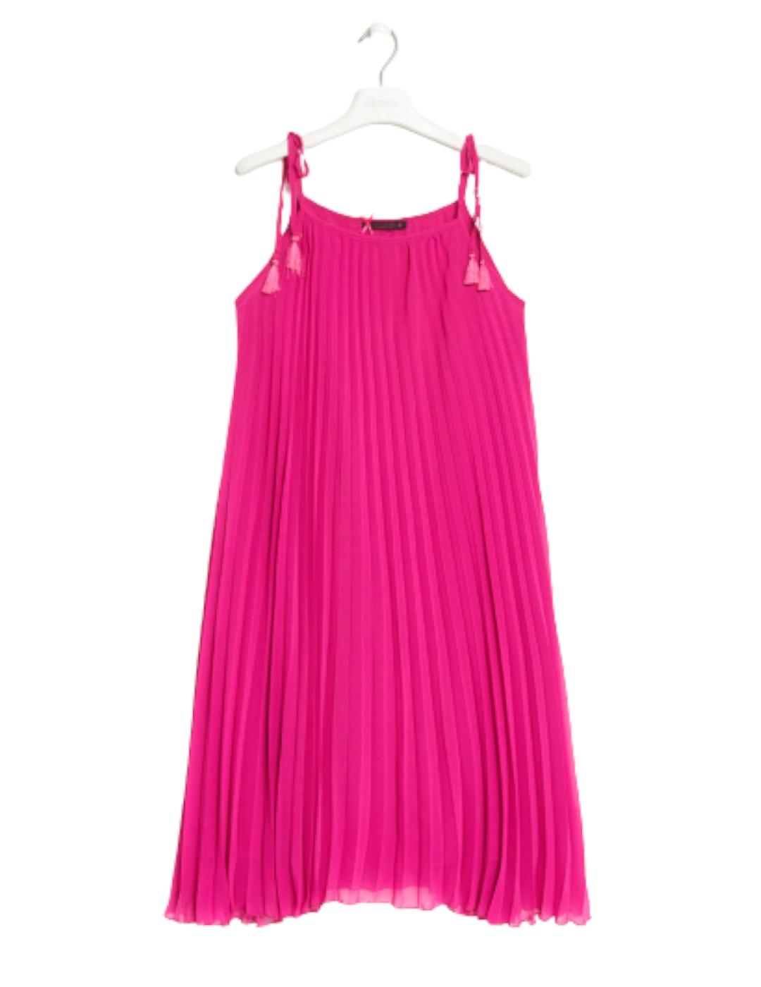 Vestido Lolitas&L Plisado Fucsia