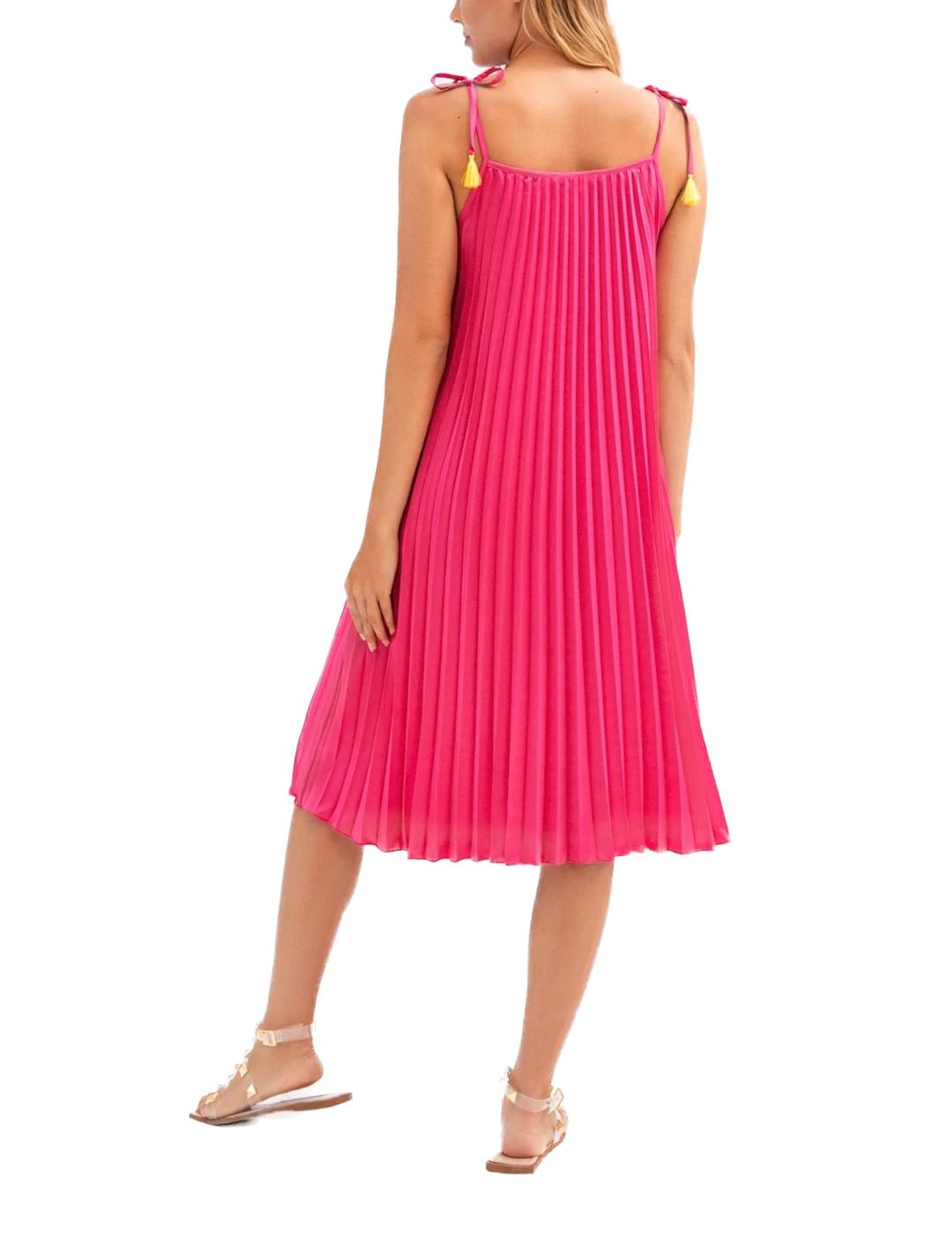 Vestido Lolitas&L Plisado Fucsia