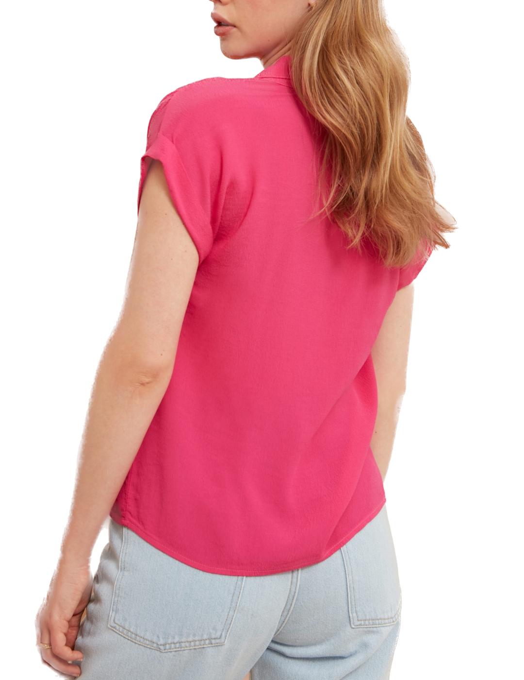 Camisa LAB Collection Viscosa Fucsia