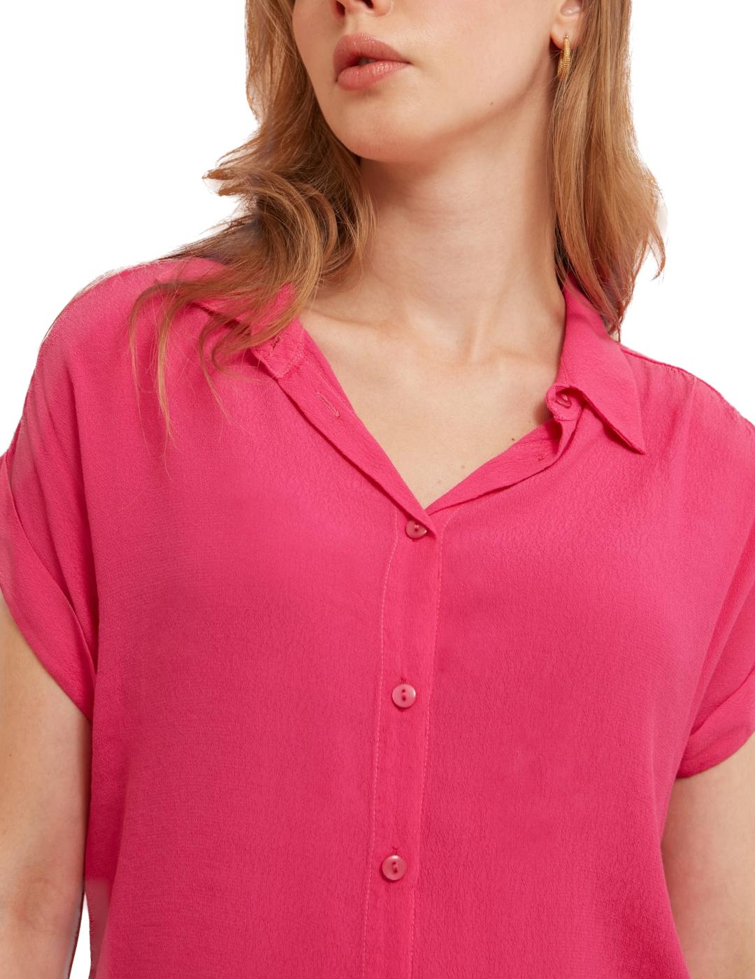 Camisa LAB Collection Viscosa Fucsia