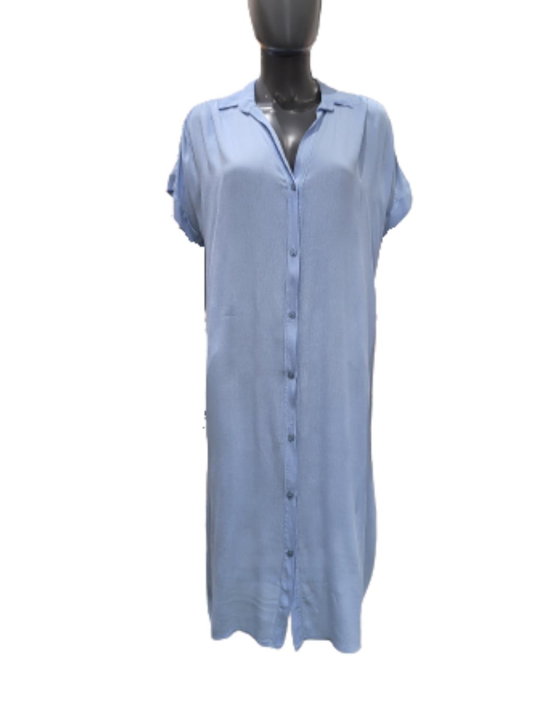 Vestido LAB Collection Camisero Azul