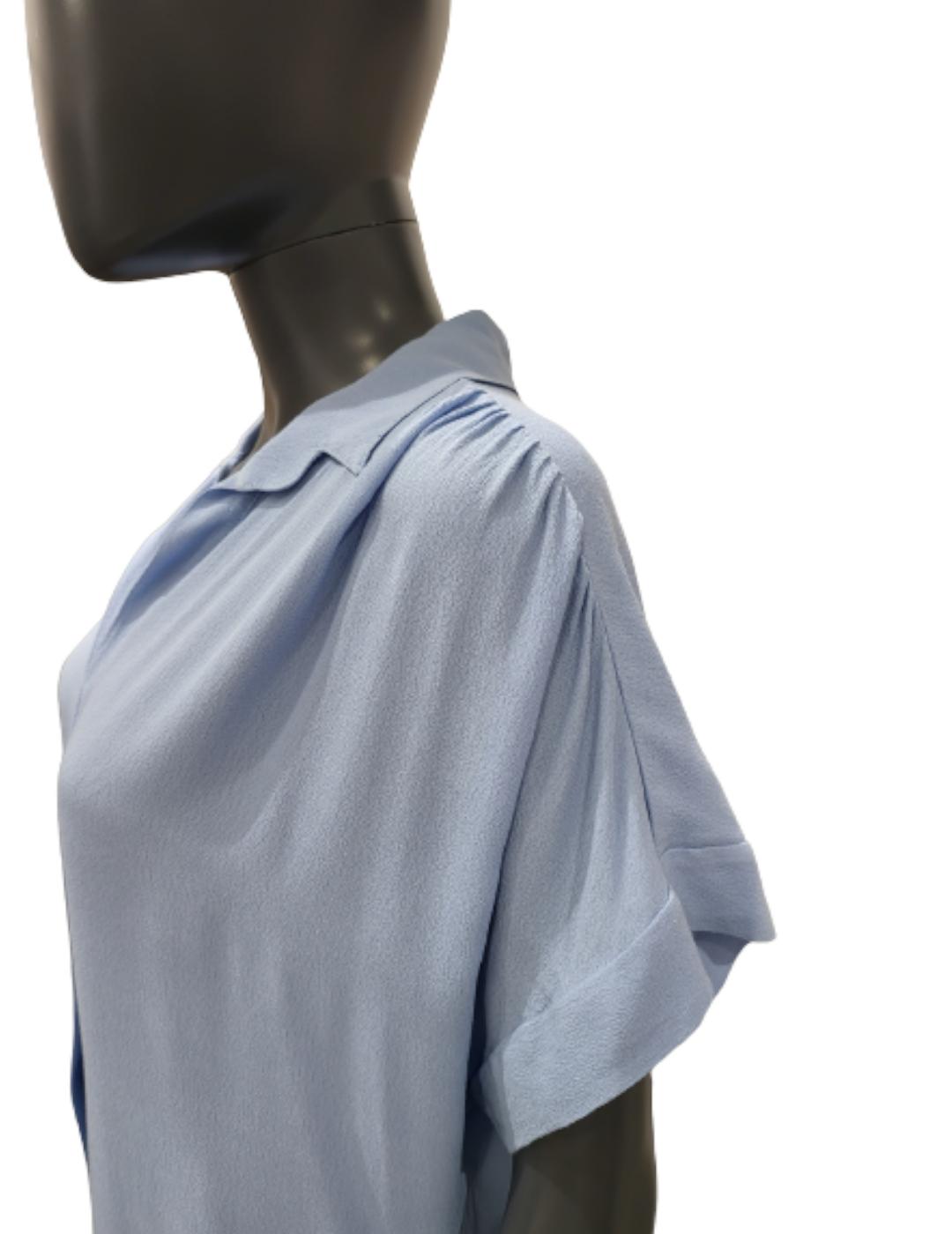 Vestido LAB Collection Camisero Azul