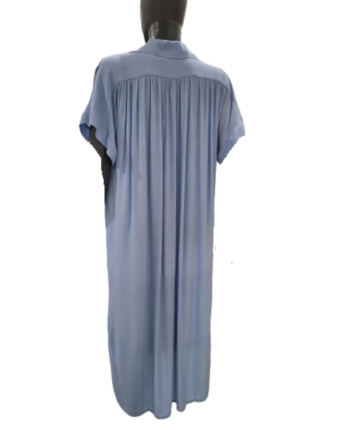 Vestido LAB Collection Camisero Azul