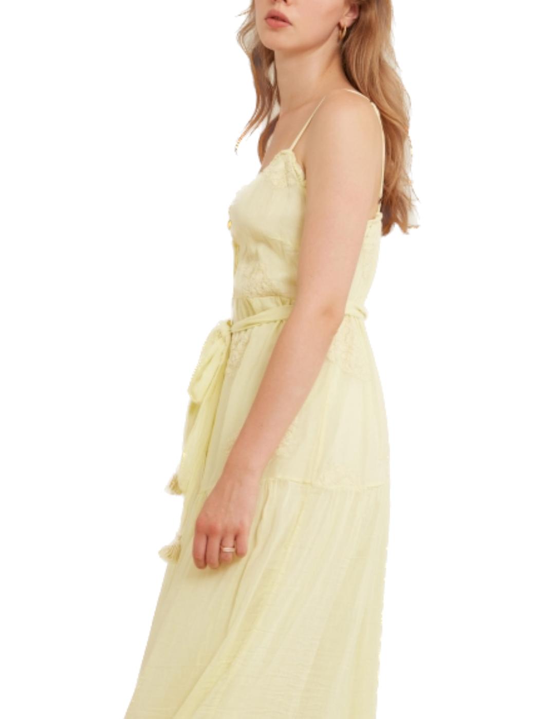 Vestido LAB Collection Largo Ibicenco Amarillo