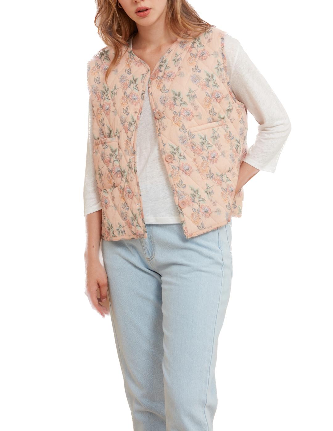 Chaleco LAB Collection Acolchado Rosa