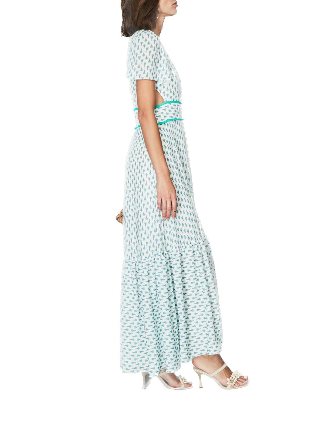 Vestido &me Unlimited Aberturas Alani Blanco