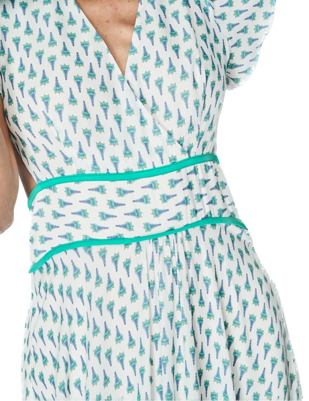 Vestido &me Unlimited Aberturas Alani Blanco