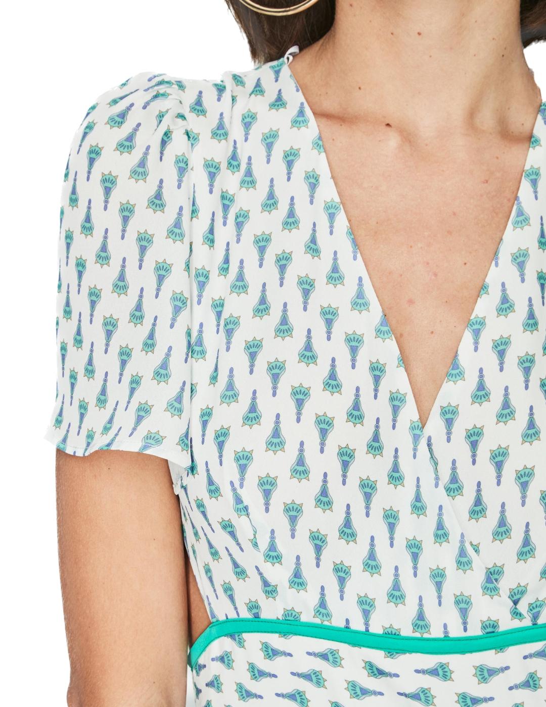 Vestido &me Unlimited Aberturas Alani Blanco