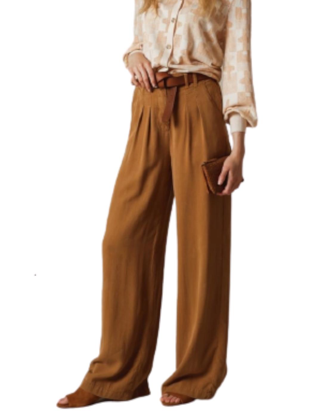 Pantalón Indi&cold Fluido Camel