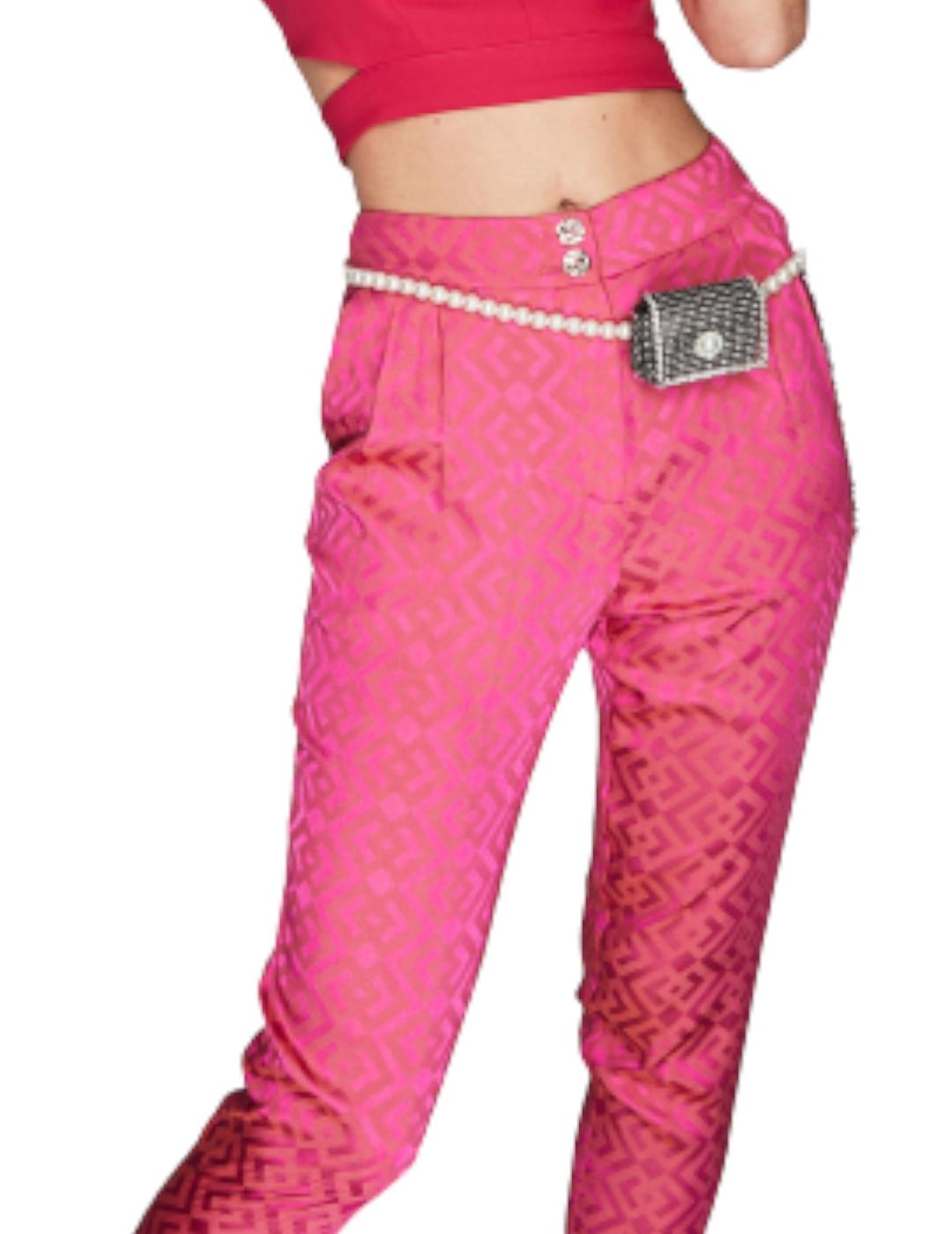 Pantalón &me Unlimited Satinado Fucsia