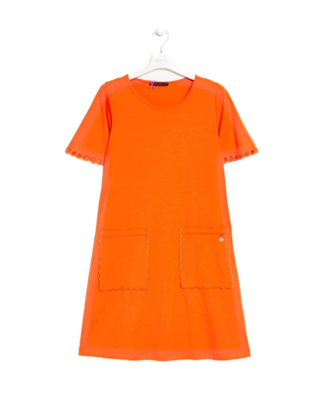Vestido Lolitas&L Bolsillos Naranja