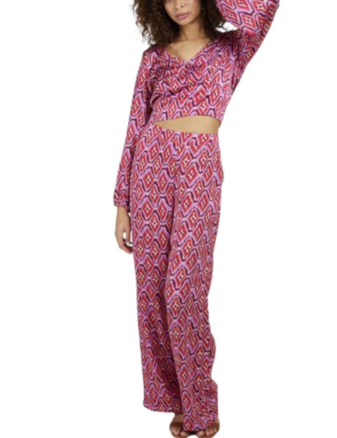 Pantalón Andy & Lucy Satinado Multicolor