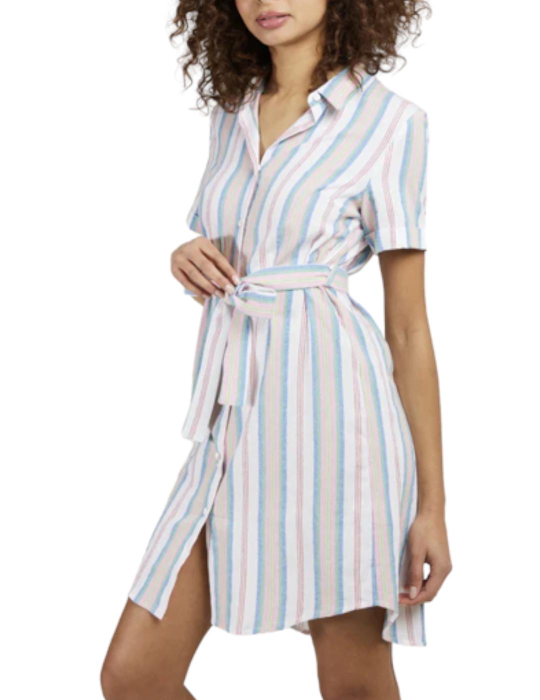 Vestido Andy & Lucy Camisero Rayas Rosa